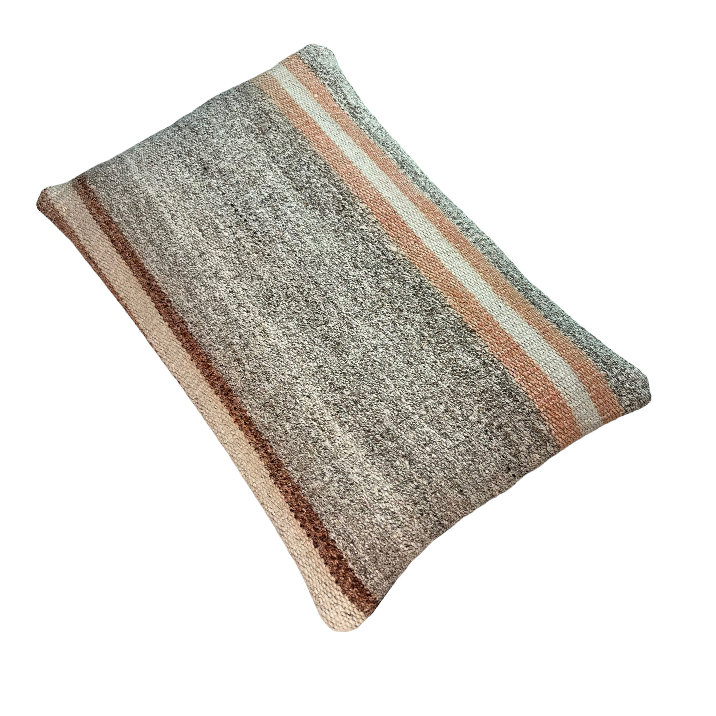 Vintage turkish kilim cushion cover, 30 x 50 cm