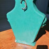 Turquoise glazed terracotta fountain