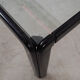 Square glass coffee table, Italian design, 1970s, made in Italy