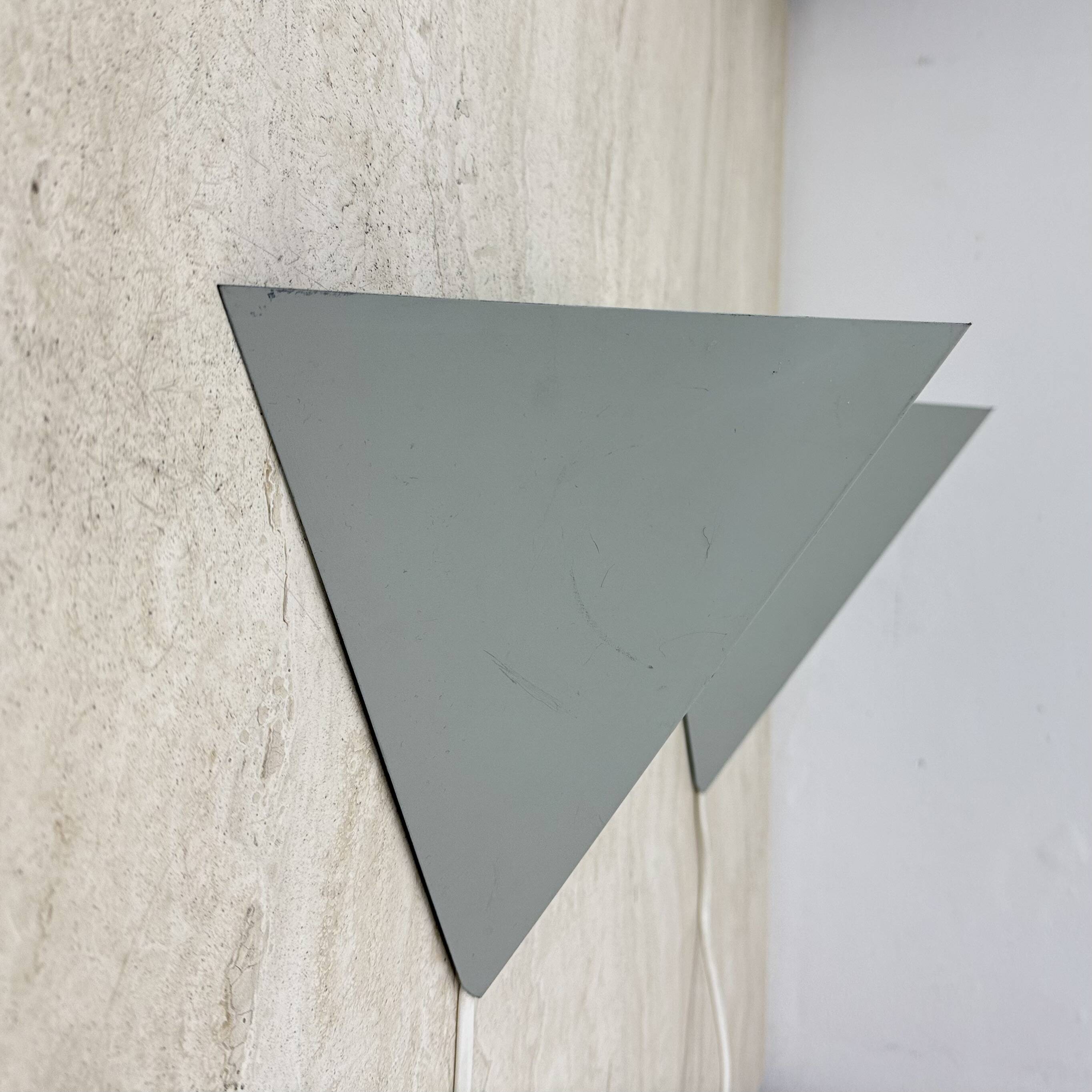 A Set Of J.Hoogervorst for Anvia Almelo Vintage Dutch metal wall lamp 1960s