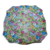 Assiette carrée faïence anglaise Royal Winton
