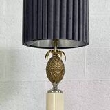 Vintage brass pineapple lamp
