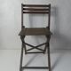 Old folding wooden chair for children