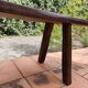 Olavi Hanninen bench solid elm brutalist vintage 1950