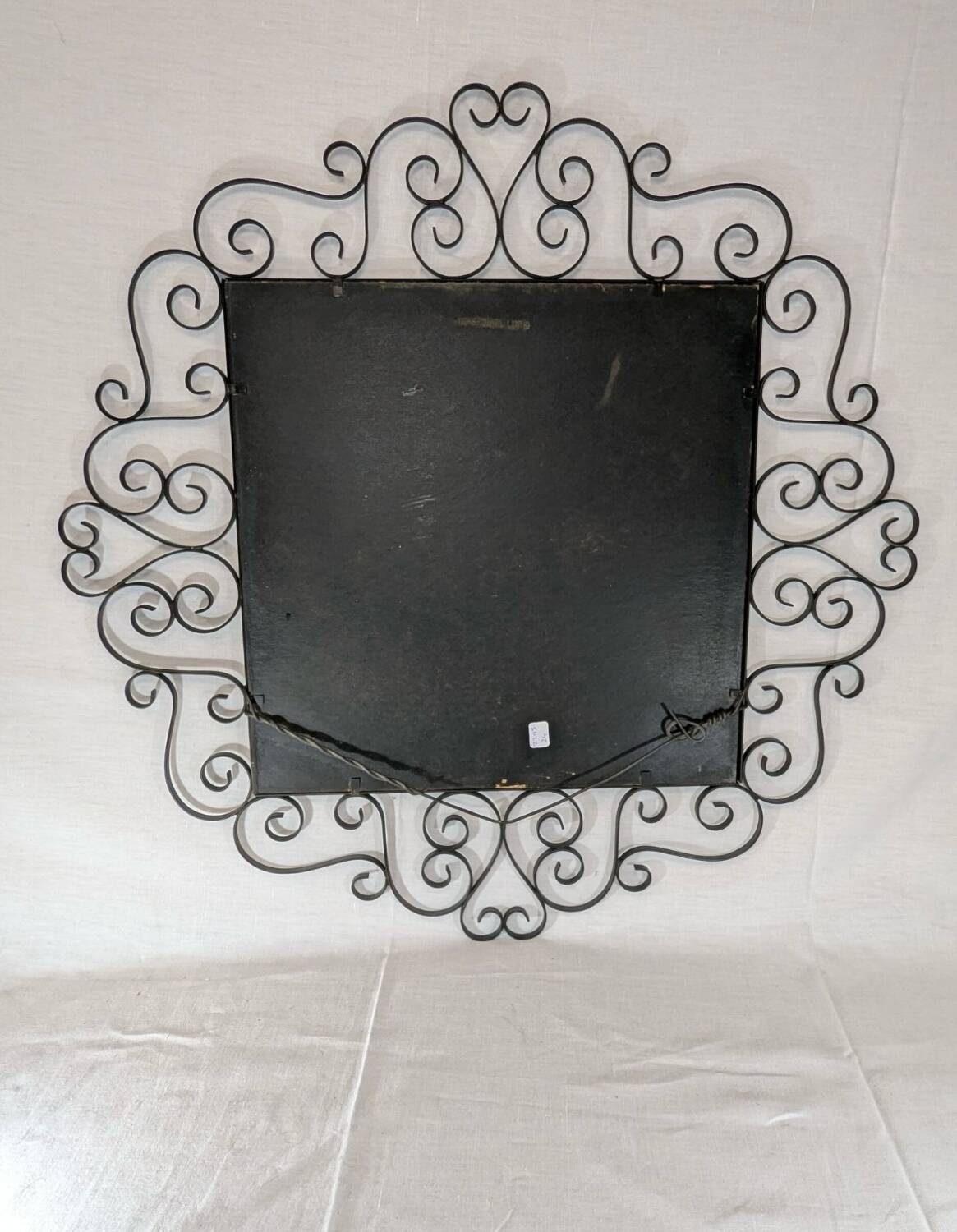 Wrought iron mirror