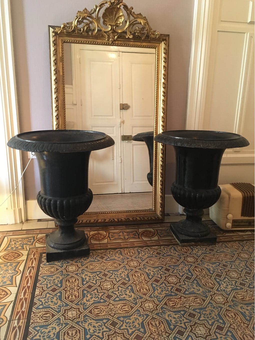 Pair of vases medici 73cm