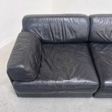 Canapé / lit de jour vintage des années 1980 dans le style de De Sede DS76