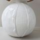 Lampe de table en faïence blanche, 1970