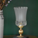 Art Deco marble foot lamp