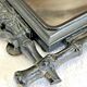 Old Napoleon III photo frame blackened hardened wood