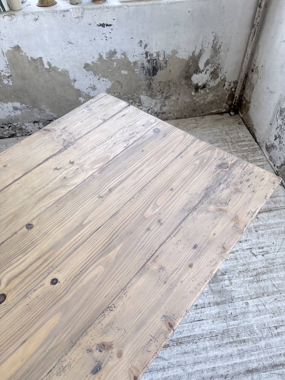 1950 pine farmhouse table 2m