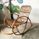 Vintage rattan child rocking chair