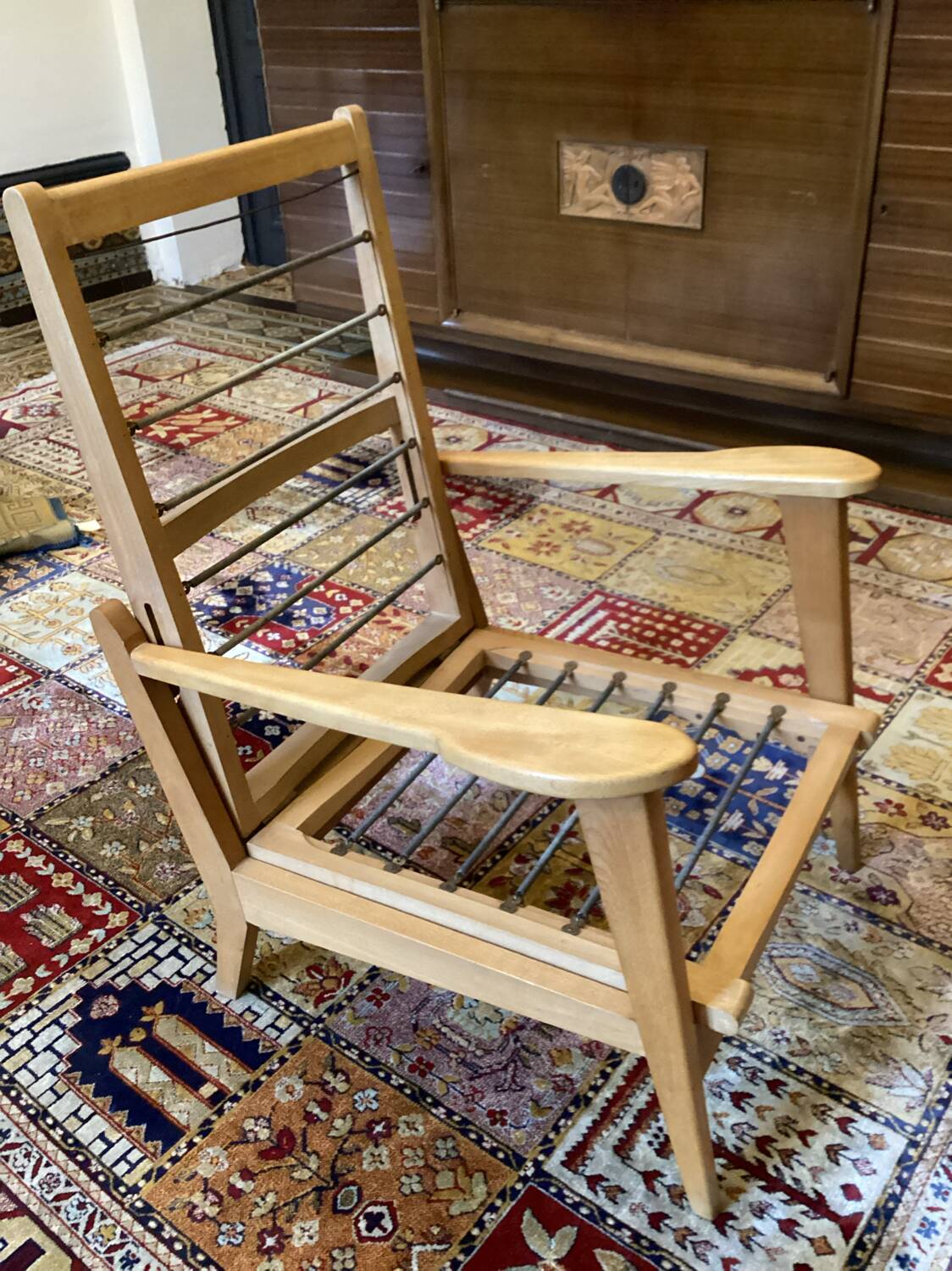 Vintage 70s Rosello deckchair