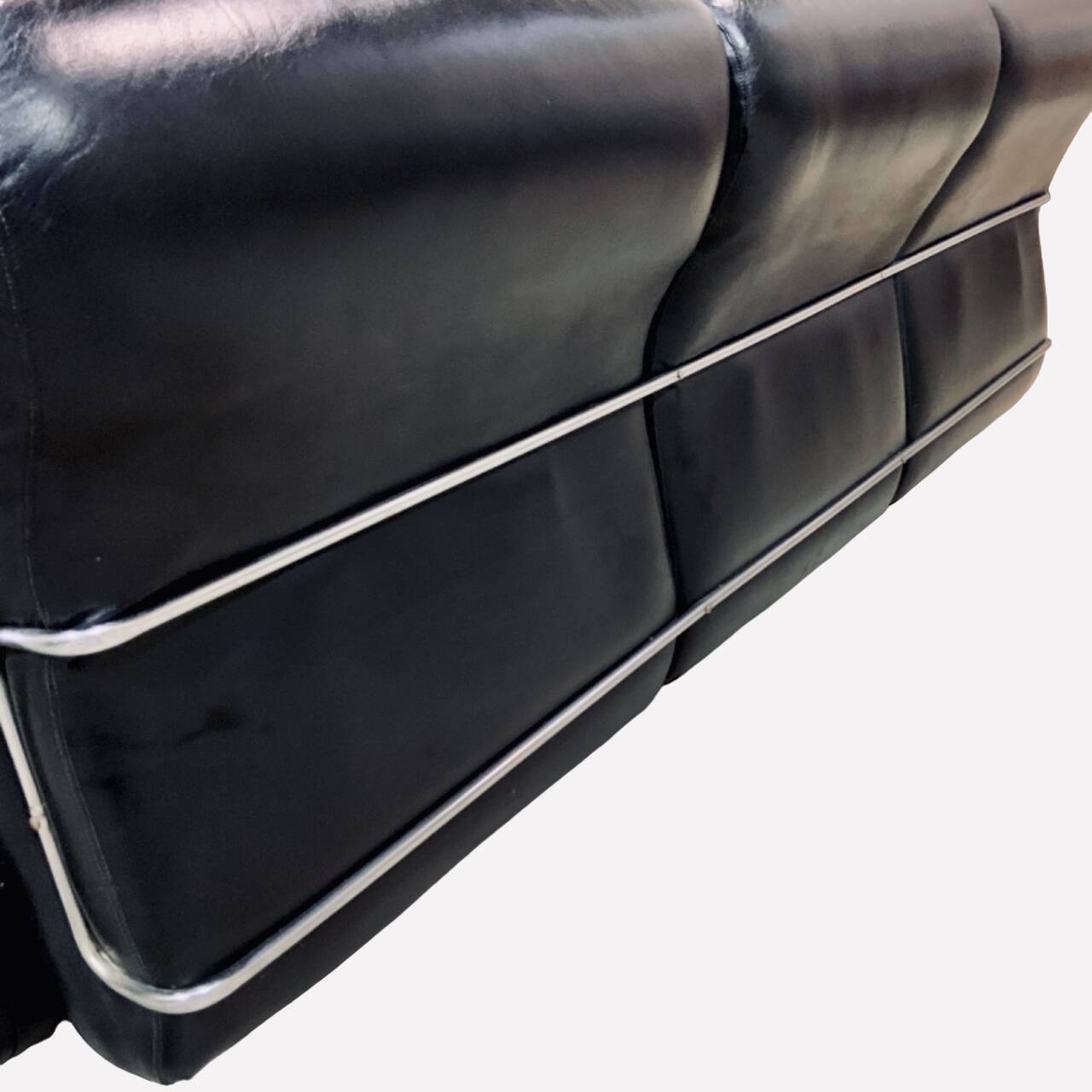 3 Room Living Room, Italy 1970/80 Black “adriano Piazessi”