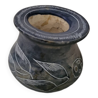 Small Kenyan soapstone pot