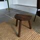 Tabouret de ferme bois tripode vintage