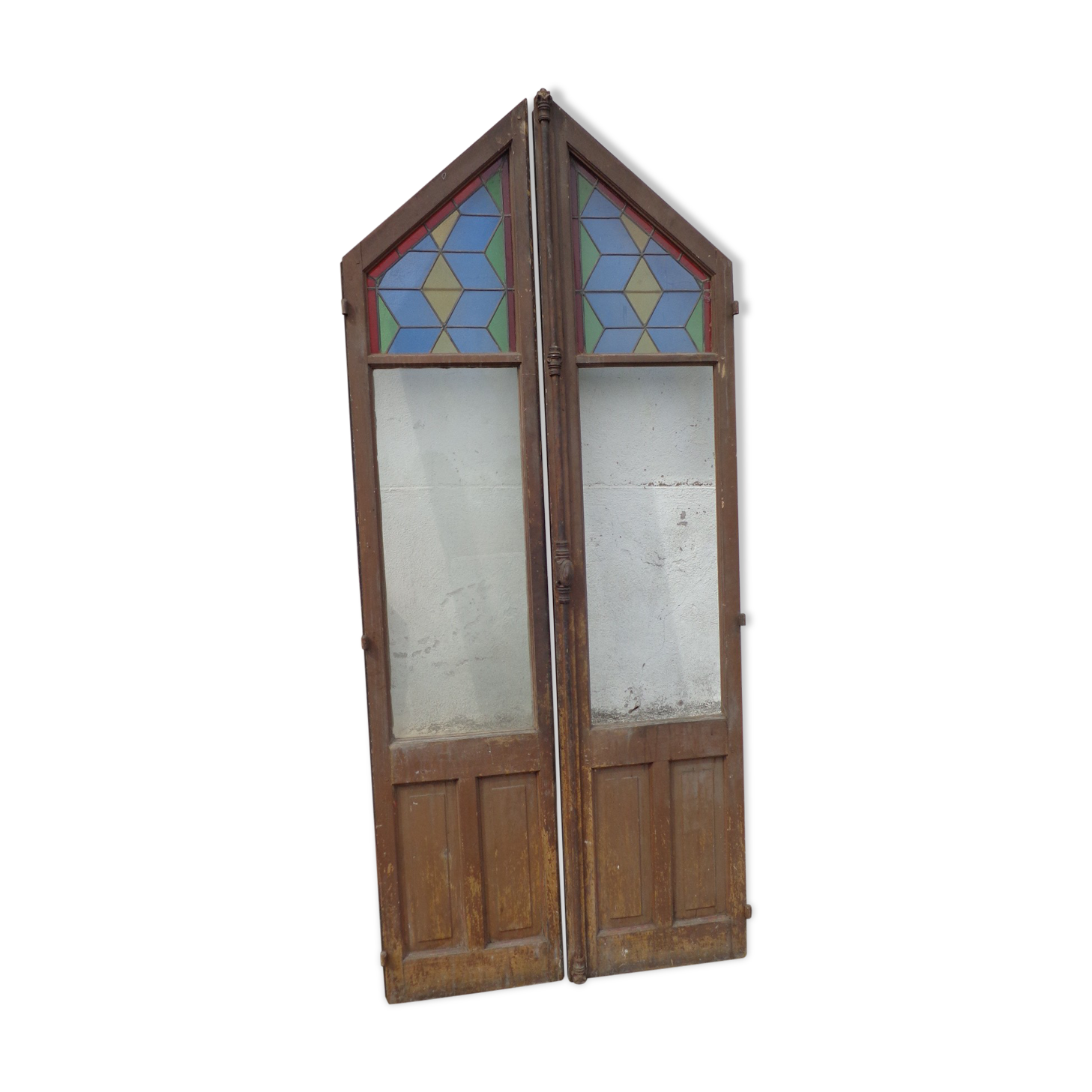 French window withstained glass