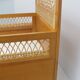 1960s oak and wicker baby bed