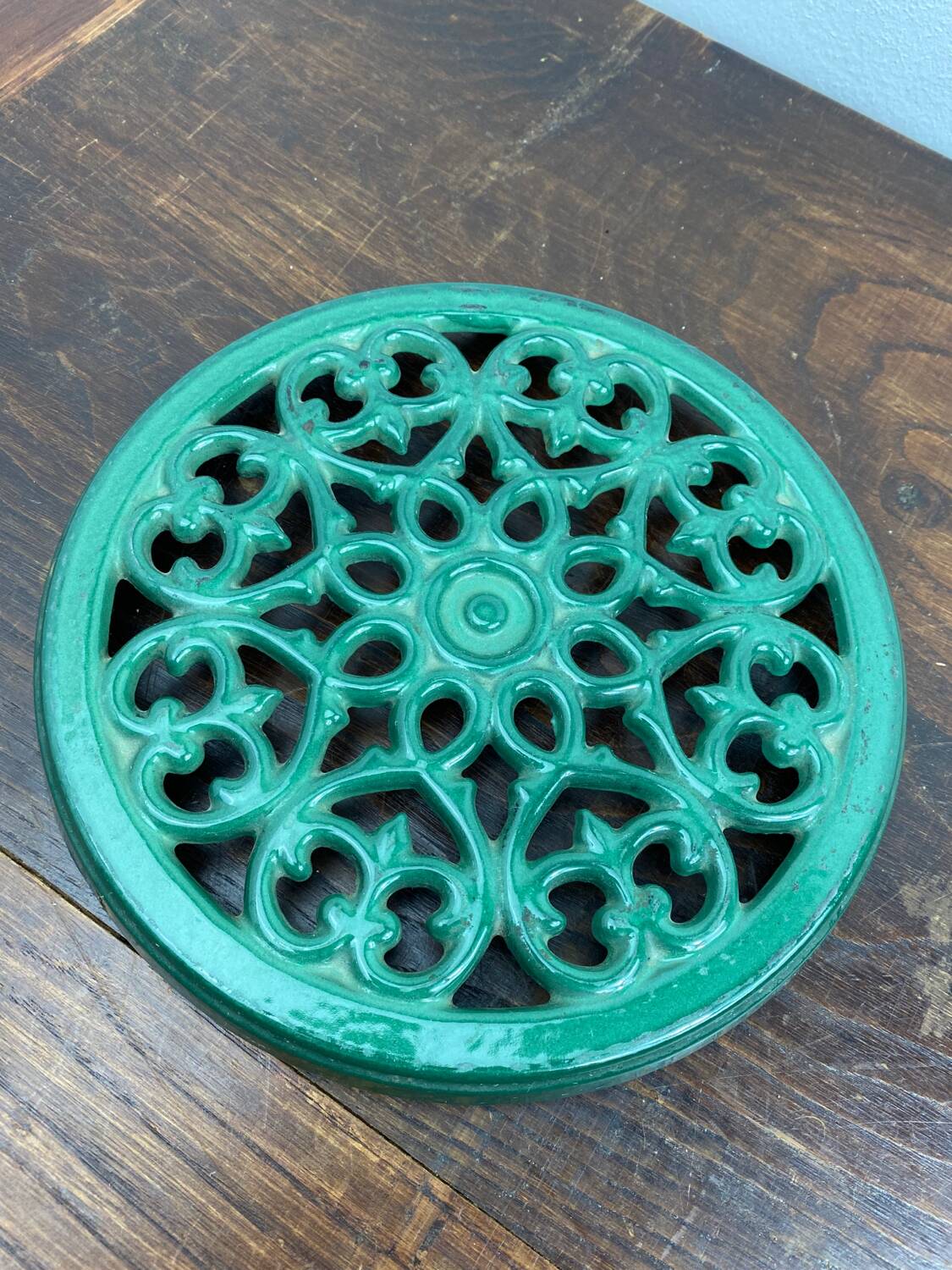 Old cast iron trivet