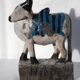 Nandi old indian cow patina and piece of origin india