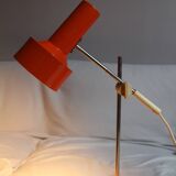 Lampe de bureau à balancier orange 1970