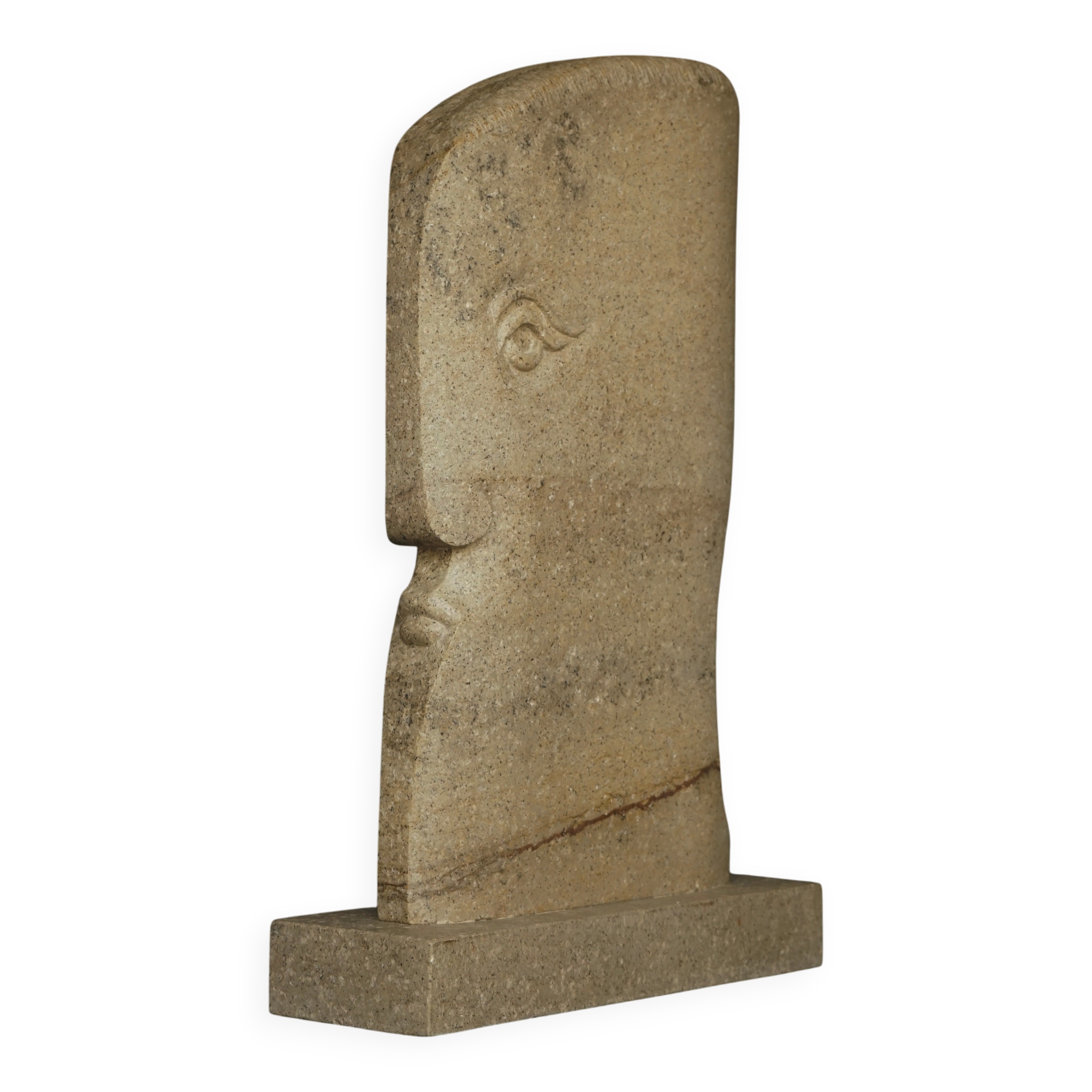 Monumental Sculpture of stylised Head. 1970s