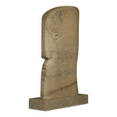Monumental Sculpture of stylised Head. 1970s