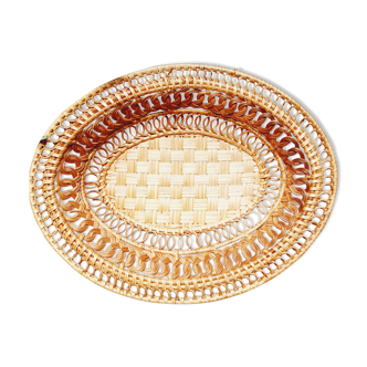 Vintage natural fiber basket