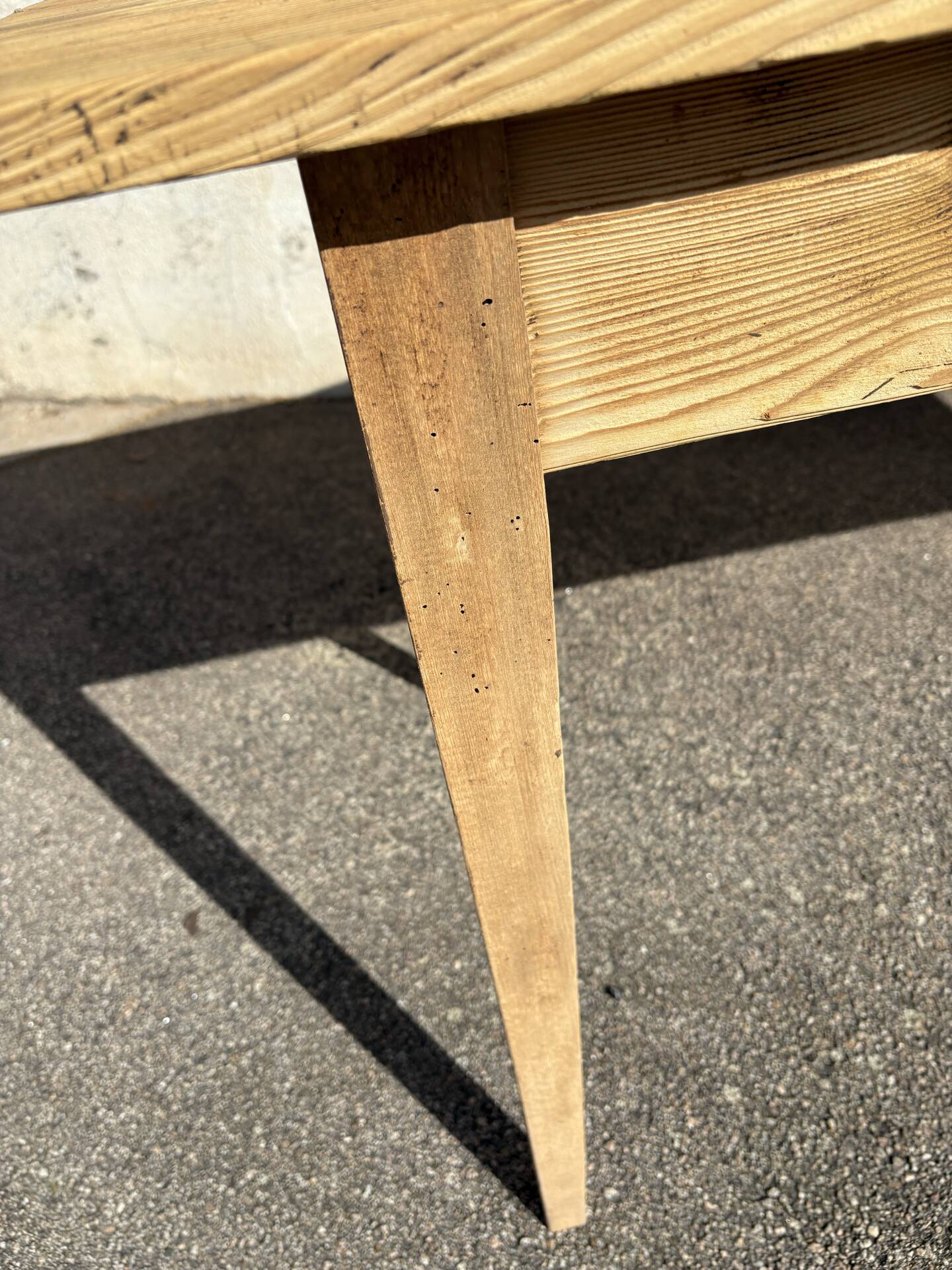 Table bistrot brute 