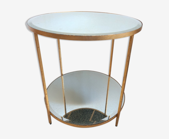 Old Mirror Pedestal Table Selency Old Mirror Pedestal Table Selency, Mirror Pedestal End Table