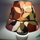 Vintage ceramic lamp with fruit lampshade