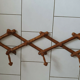 Vintage wooden accordion coat rack 10 hooks
