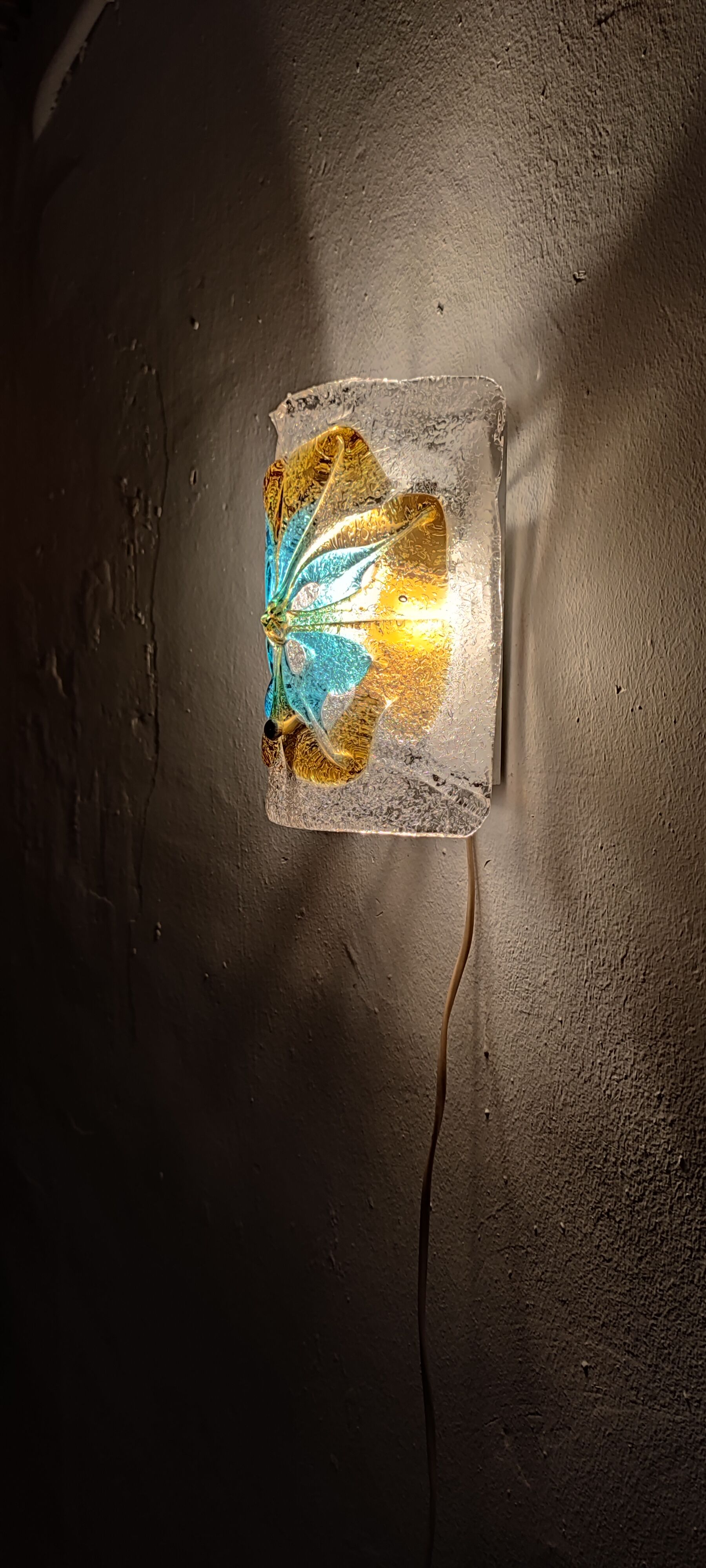 Applique murale en verre de Murano