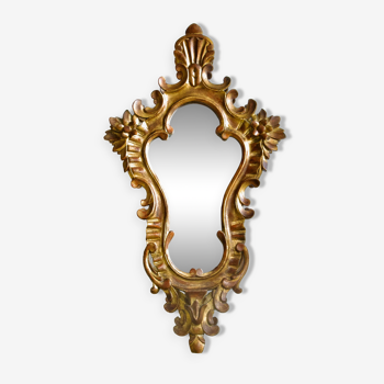 Miroir doré ancien rocaille baroque