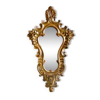 Miroir doré ancien rocaille baroque