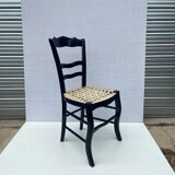 Chaise de bistro bleu