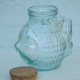 Vintage fish jar with cork from the brand SVE made in Italy