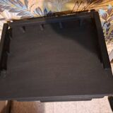 Renovated console in black wood