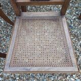 Art Deco chairs in cane wood