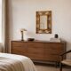 Vintage 1970s Spanish Handmade Bamboo and Rattan Wall Mirror