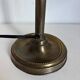 Vintage 1900 Clichy glass paste lamp, brass workshop desk - 60 cm