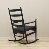 Rocking-chair en hêtre, design danois, années 1970, production: Danemark