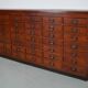 Large Dutch oak apothecary / filing cabinet or sideboard, 1930s