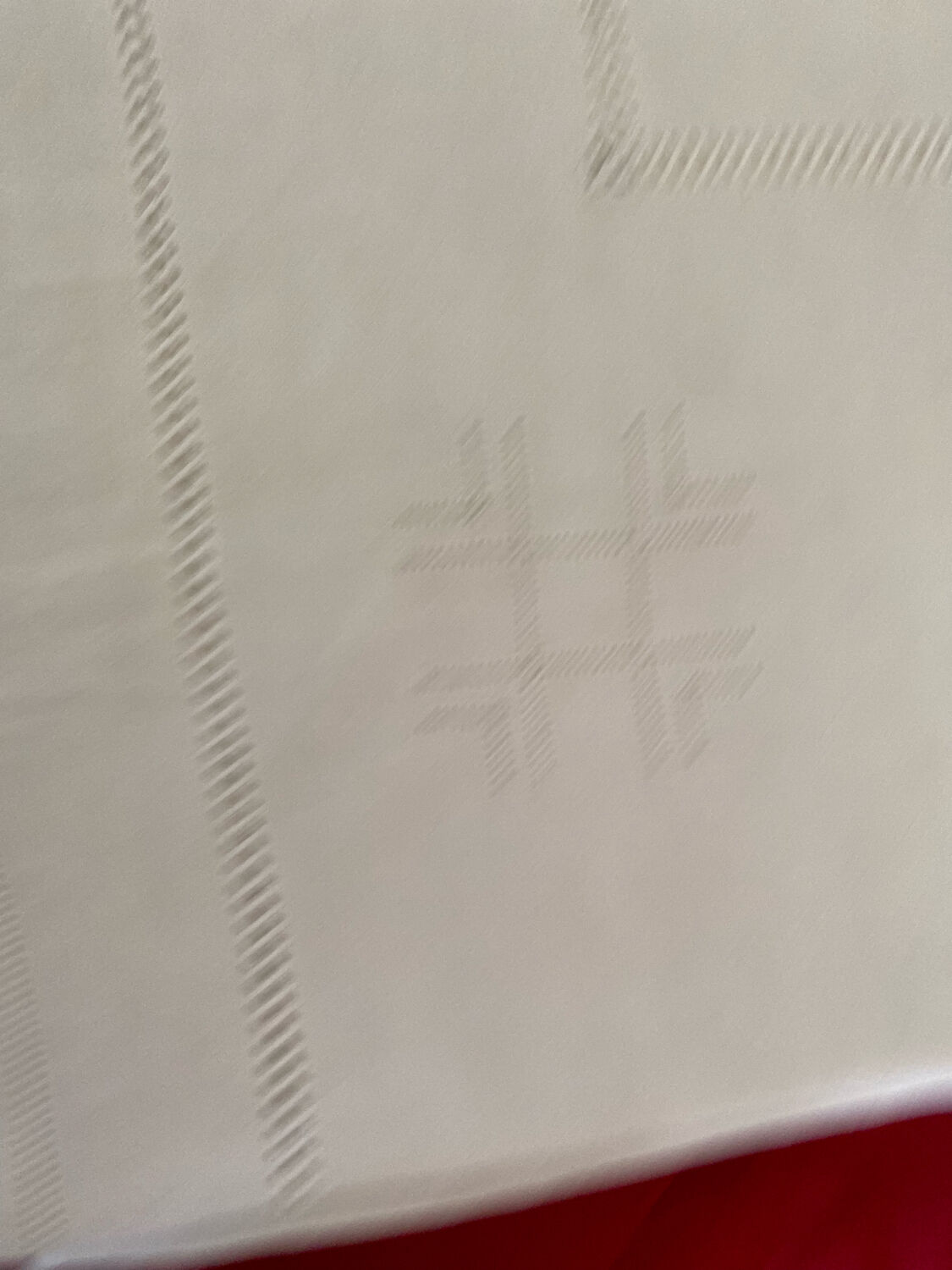 Embroidered linen tablecloth