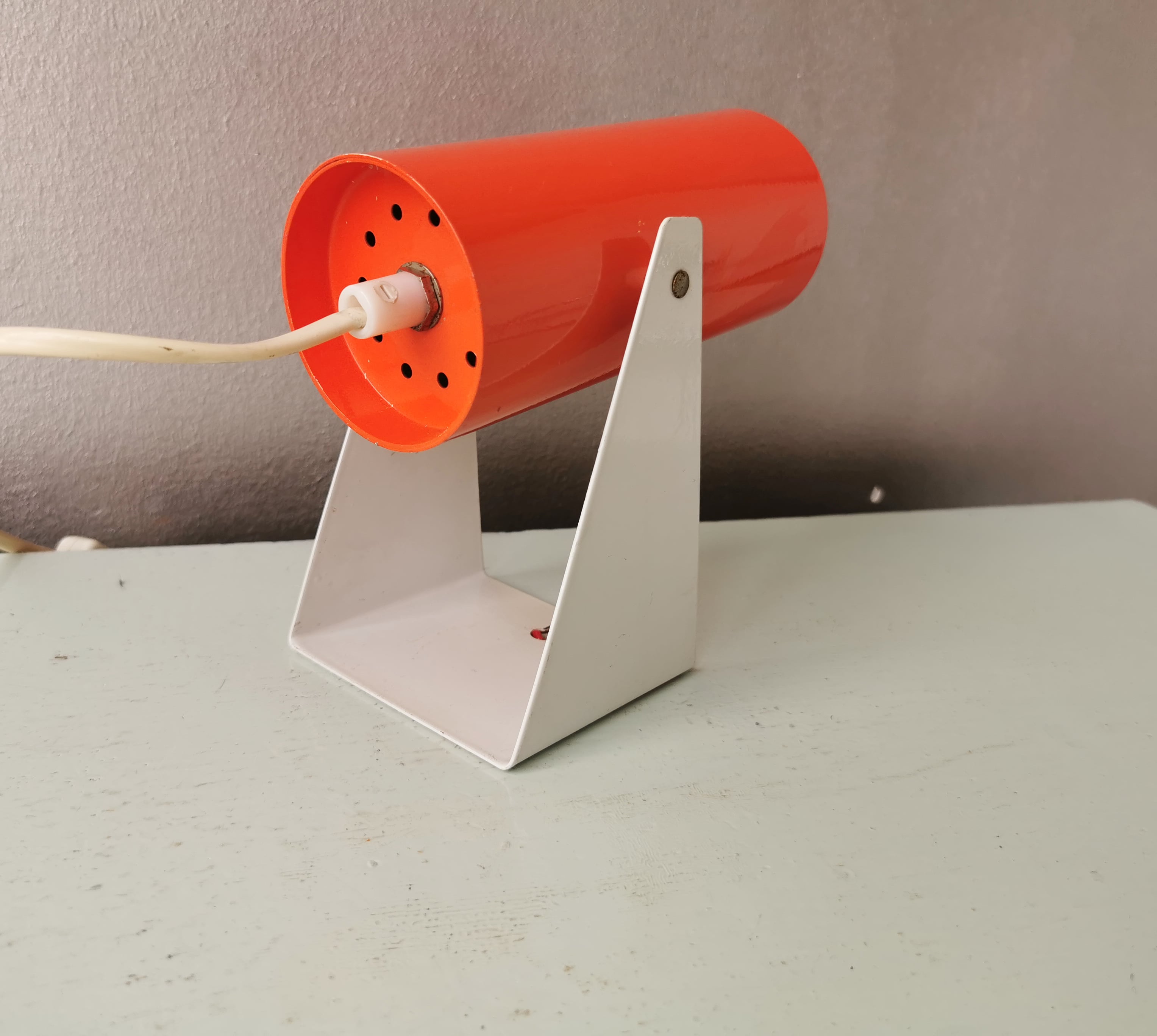 Vintage metal desk lamp wall lamp from the seventies