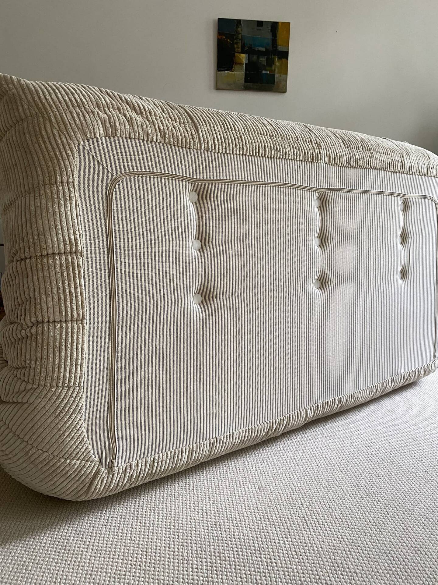 Ligne roset – ensemble togo 4 pièces – velours côtelé beige