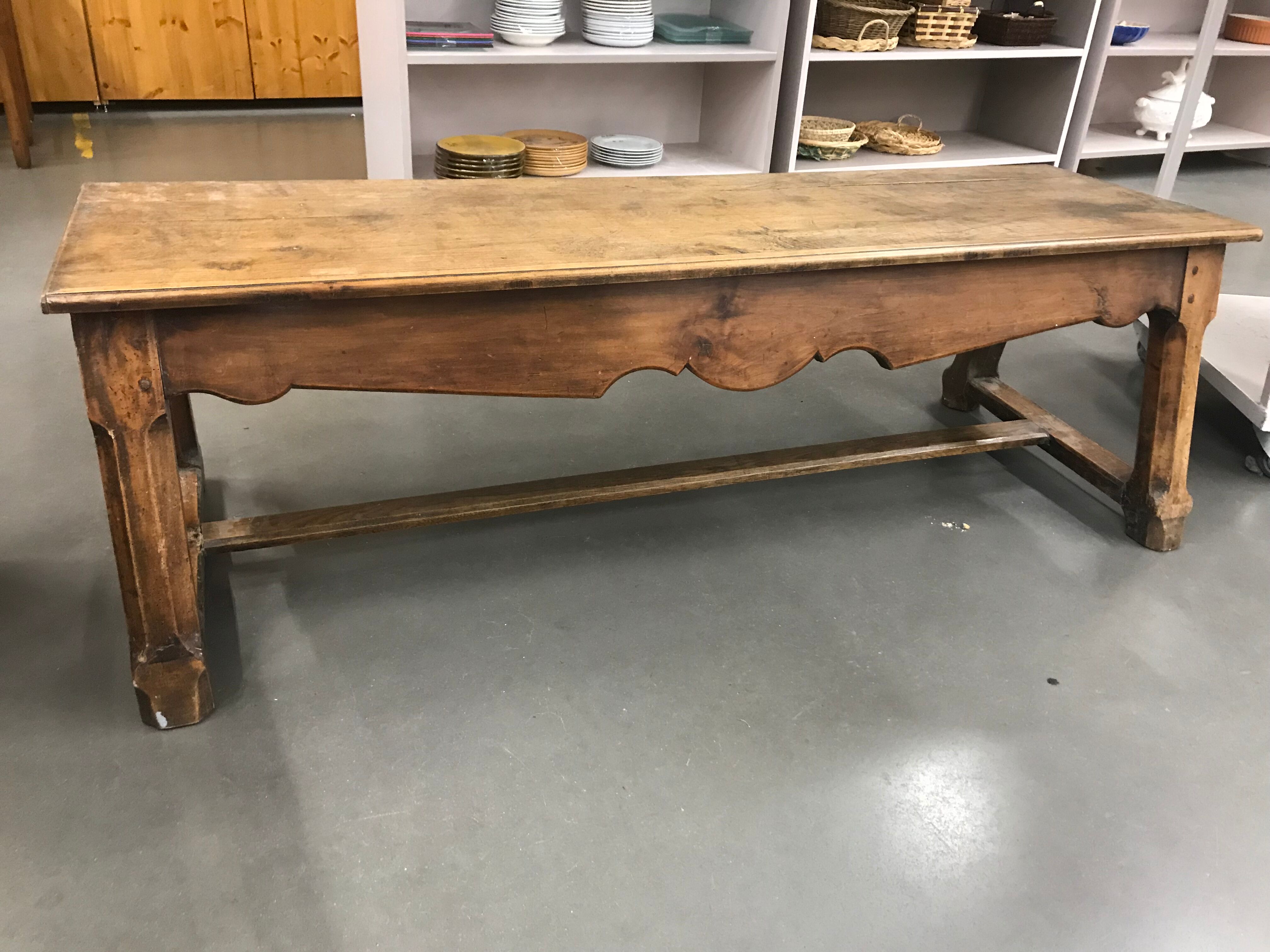 19th oak bench