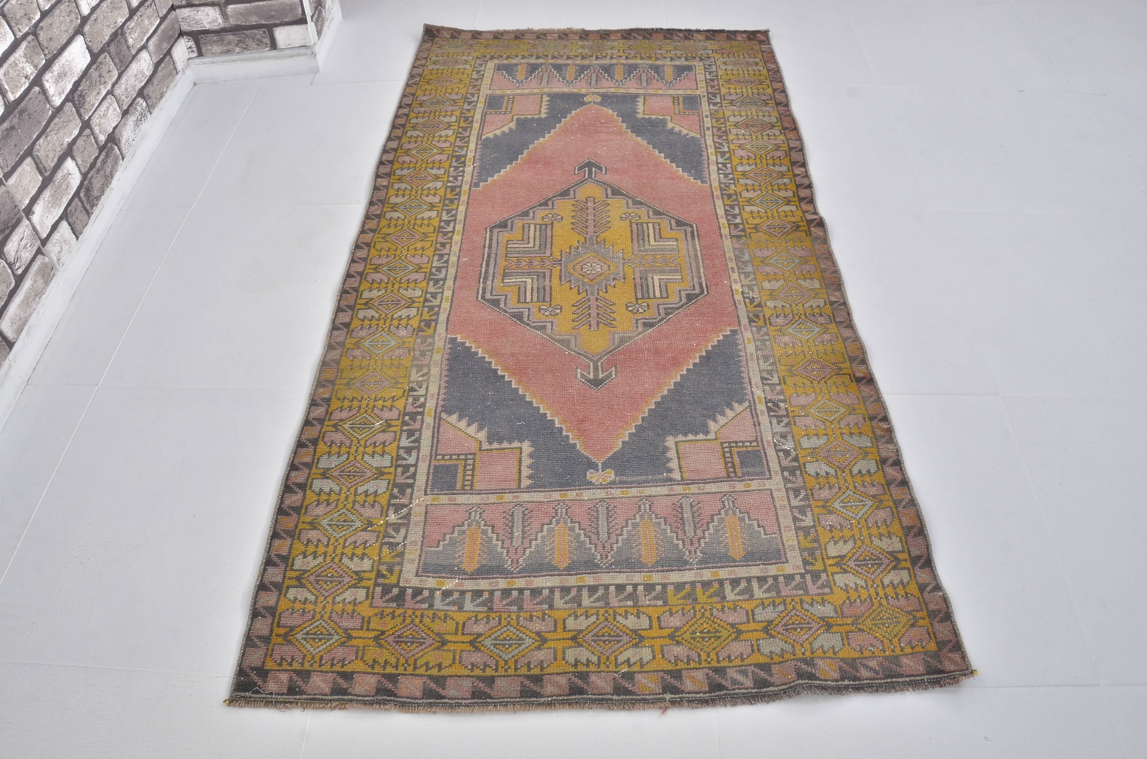 Red & Orange Turkish Vintage Rug sku 2484