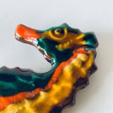 Ceramic wall seahorse