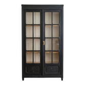 Armoire vitrine ancienne patinée